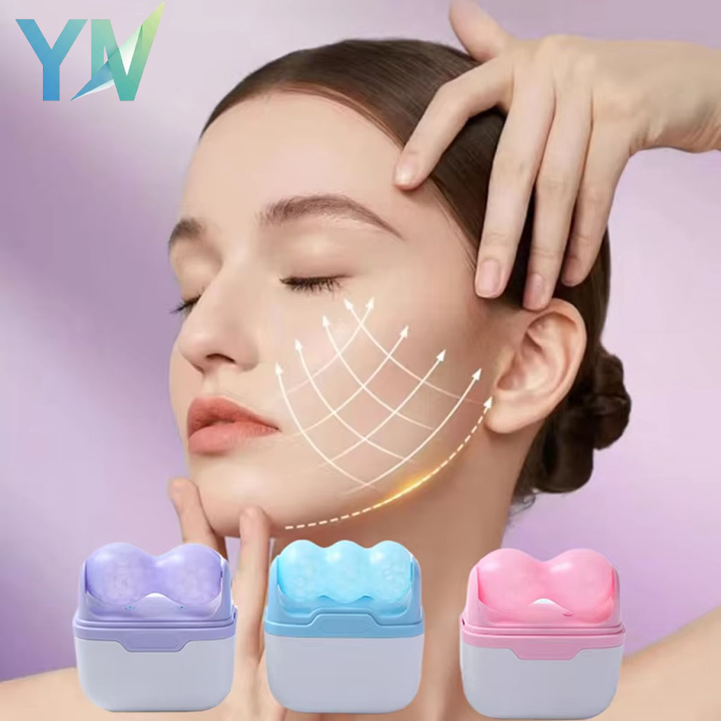 Face Ice Roller Puffiness - Alat Pijat Wajah Terapi Pendingin Kulit
