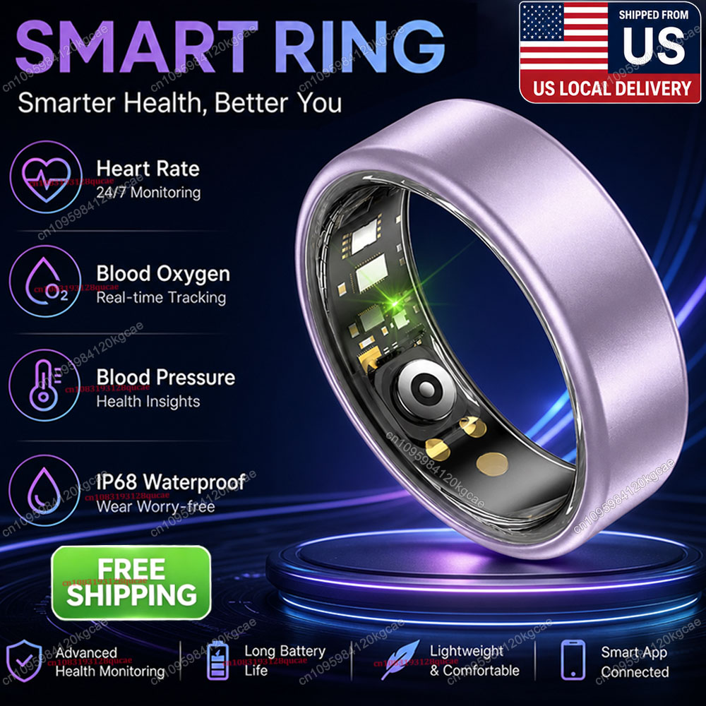 Health Monitors - Cincin Pintar Pemantau Detak Jantung, Oksigen