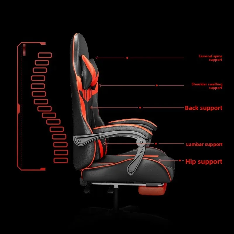 Massage - Kursi Gaming dengan Lampu, Speaker Bluetooth,