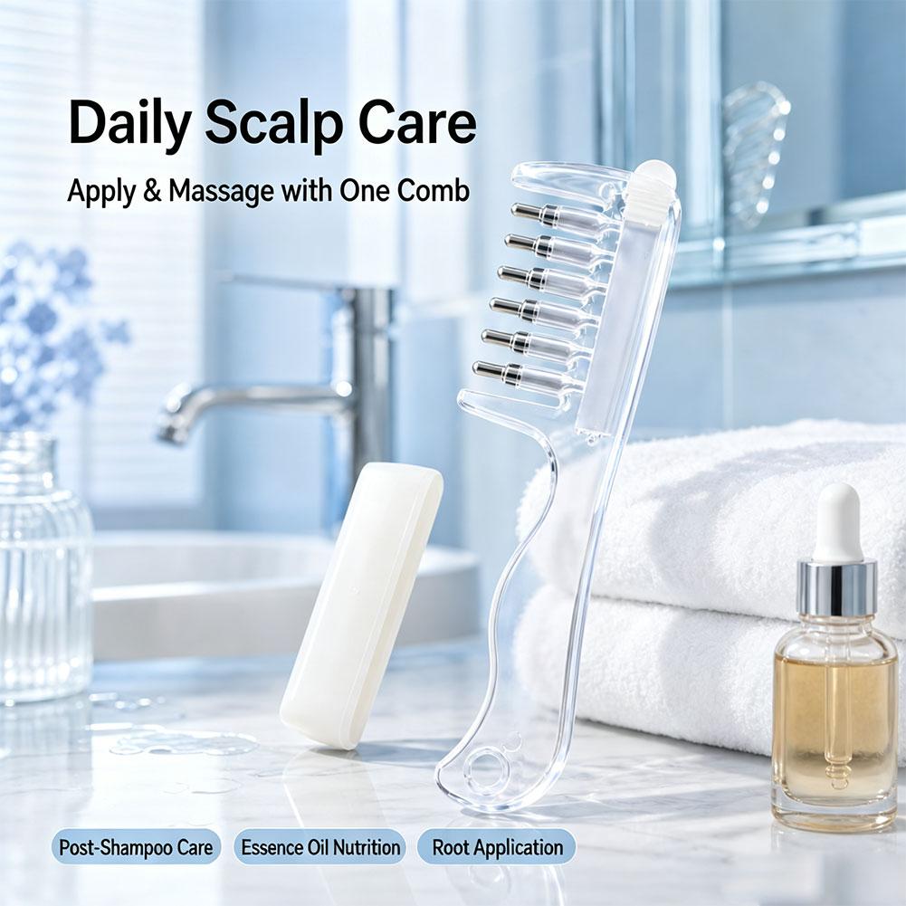 Sisir dengan Aplikator Cairan  - Hair Care ulasan dan harga