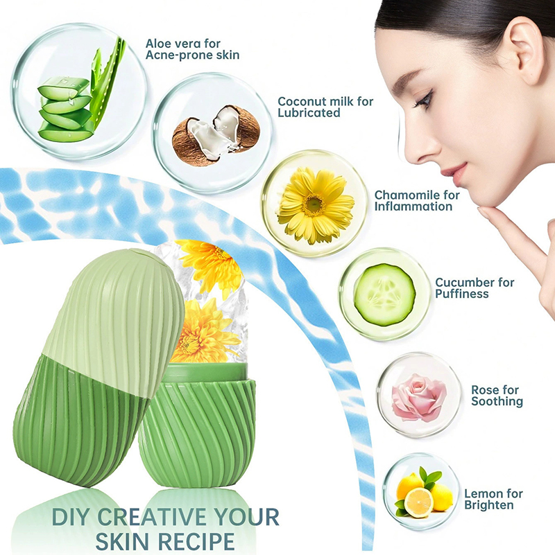 【1 buah Cetakan Silikon untuk  - Face Ice Roller Puffiness ulasan dan harga